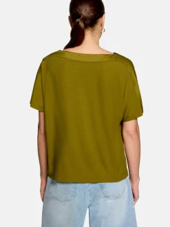 zero Damen Blusenshirt in erbse