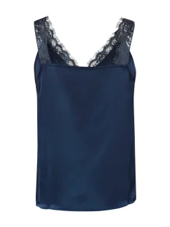 zero Damen Blusentop in marine - Ärmel: ohne Arm