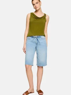 zero Damen Blusentop in tanne