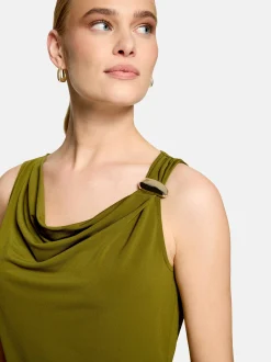 zero Damen Blusentop in tanne