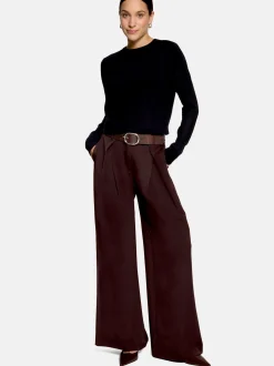 zero Damen Feinstrickpullover in schwarz