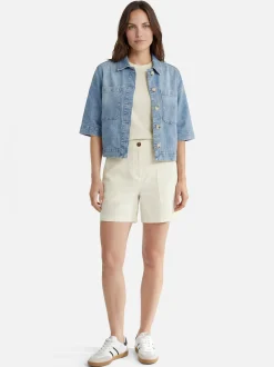 zero Damen Jeanshemd in denim - Ärmel: 3/4 Arm