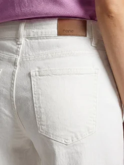 zero Damen Jeans in weiß - Länge: lang