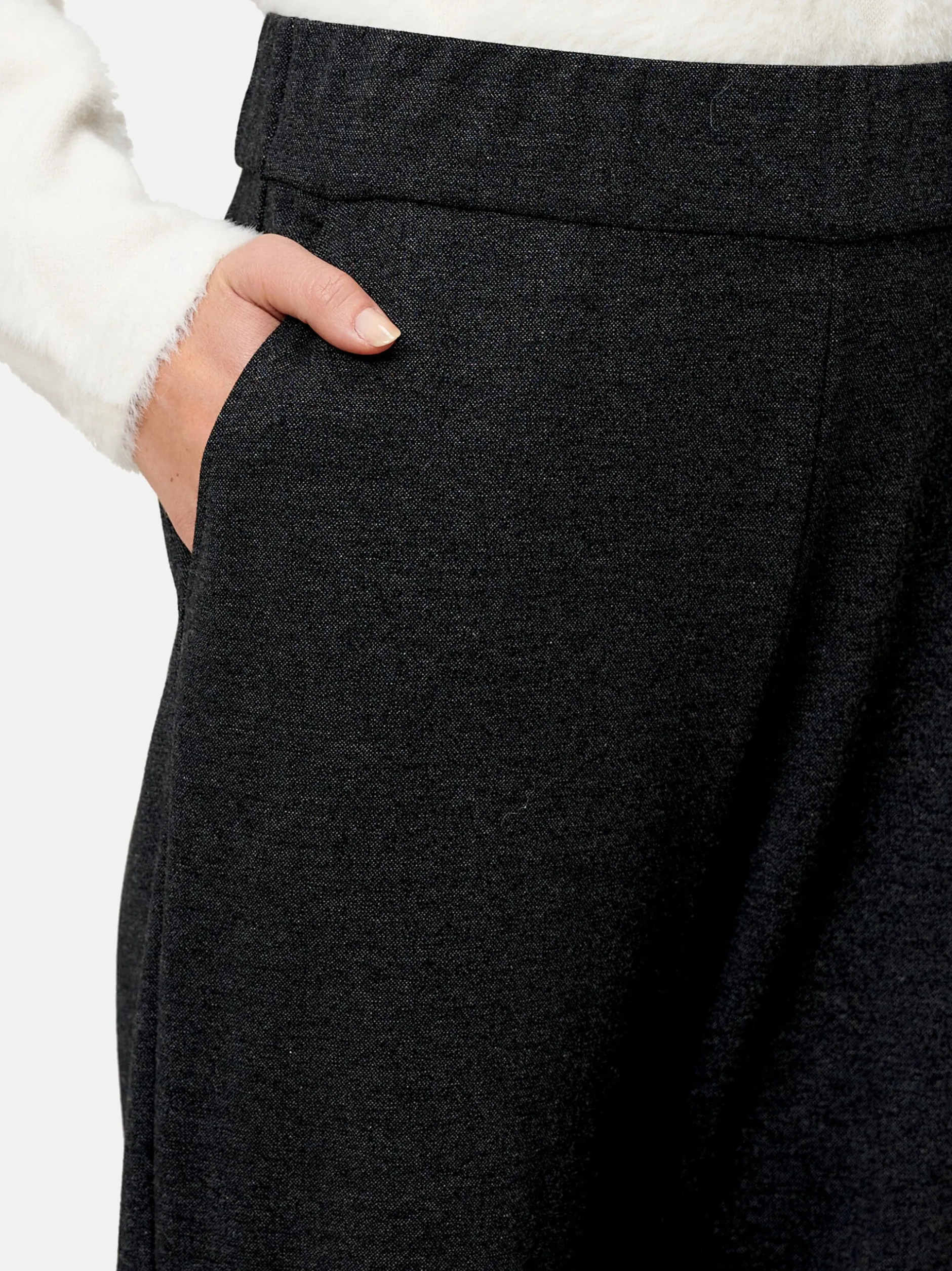 zero Damen Jerseyhose in schwarz grau