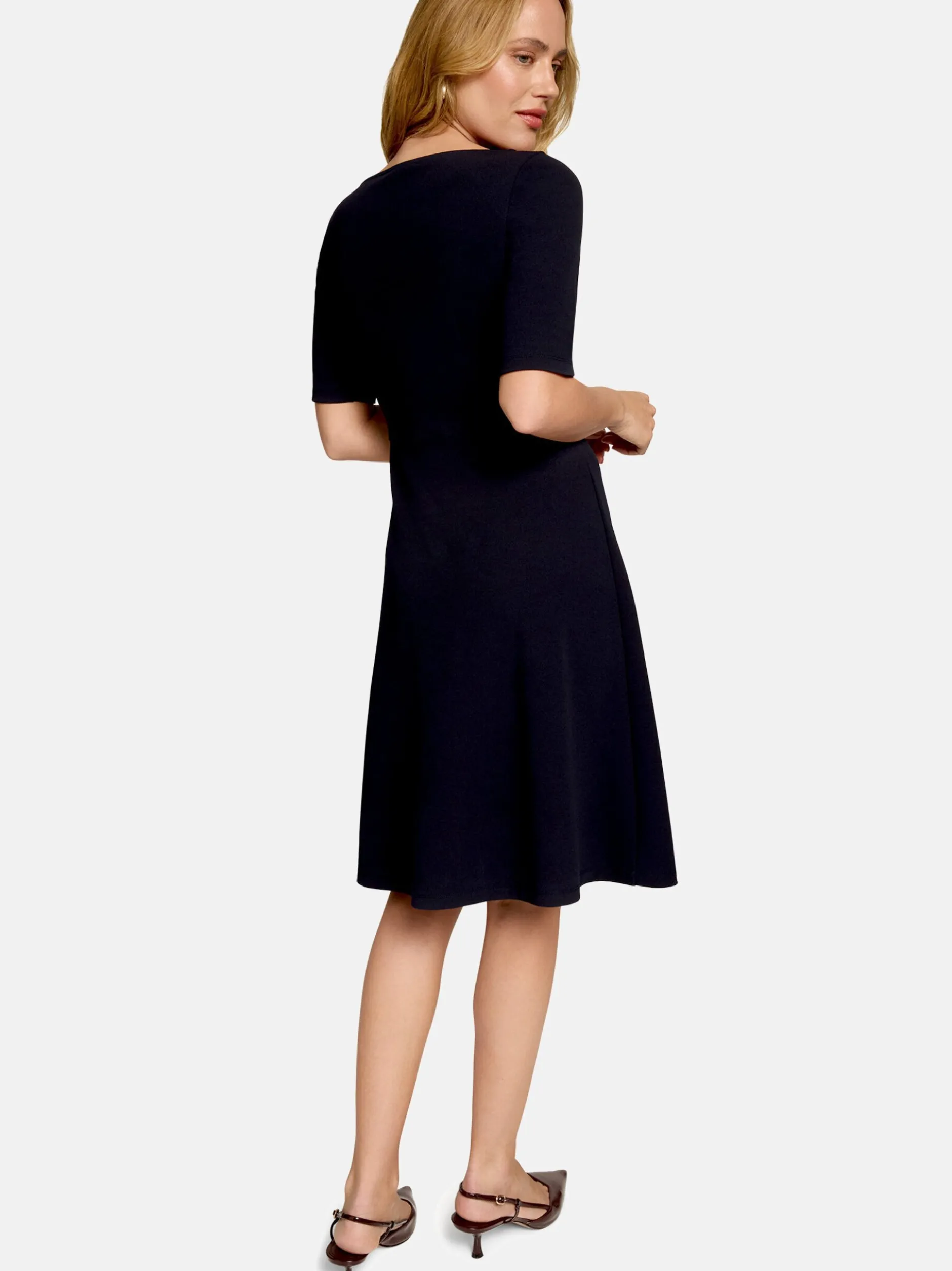 zero Damen Jerseykleid in blau mehrfarbig
