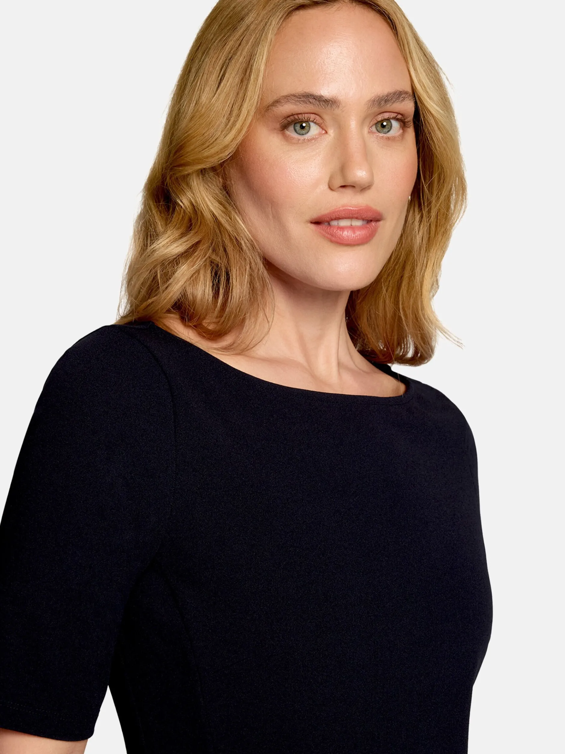 zero Damen Jerseykleid in blau mehrfarbig