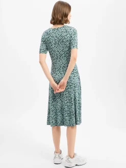zero Damen Jerseykleid in mint tanne - Ärmel: kurzarm