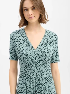 zero Damen Jerseykleid in mint tanne - Ärmel: kurzarm