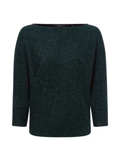zero Damen Langarmshirt in petrol schwarz
