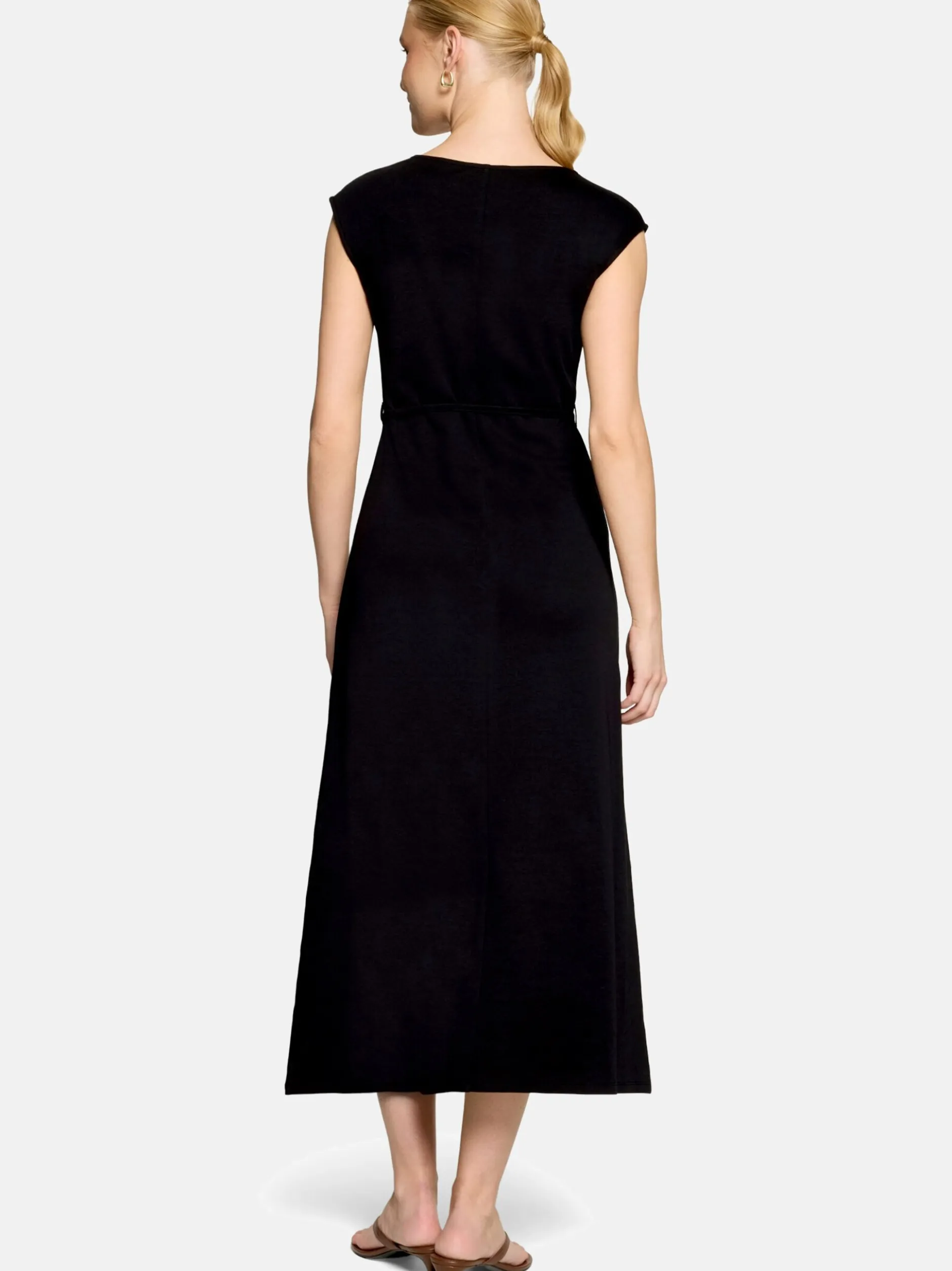zero Damen Maxikleid in schwarz