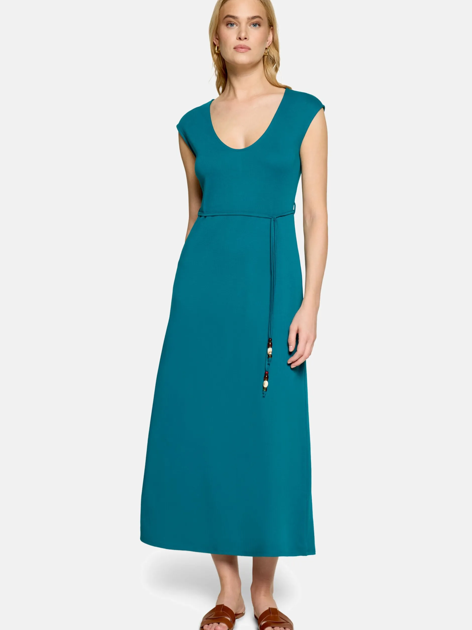 zero Damen Maxikleid in türkis