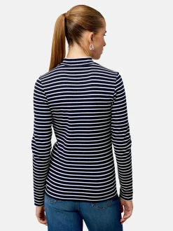 zero Damen Ringelshirt in blau mehrfarbig