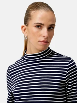 zero Damen Ringelshirt in blau mehrfarbig