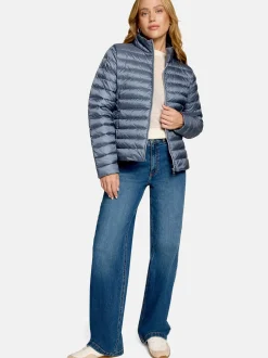 zero Damen Steppjacke in medium stone