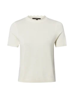 zero Damen Strickshirt in ecru - Ausschnitt: Rundhals