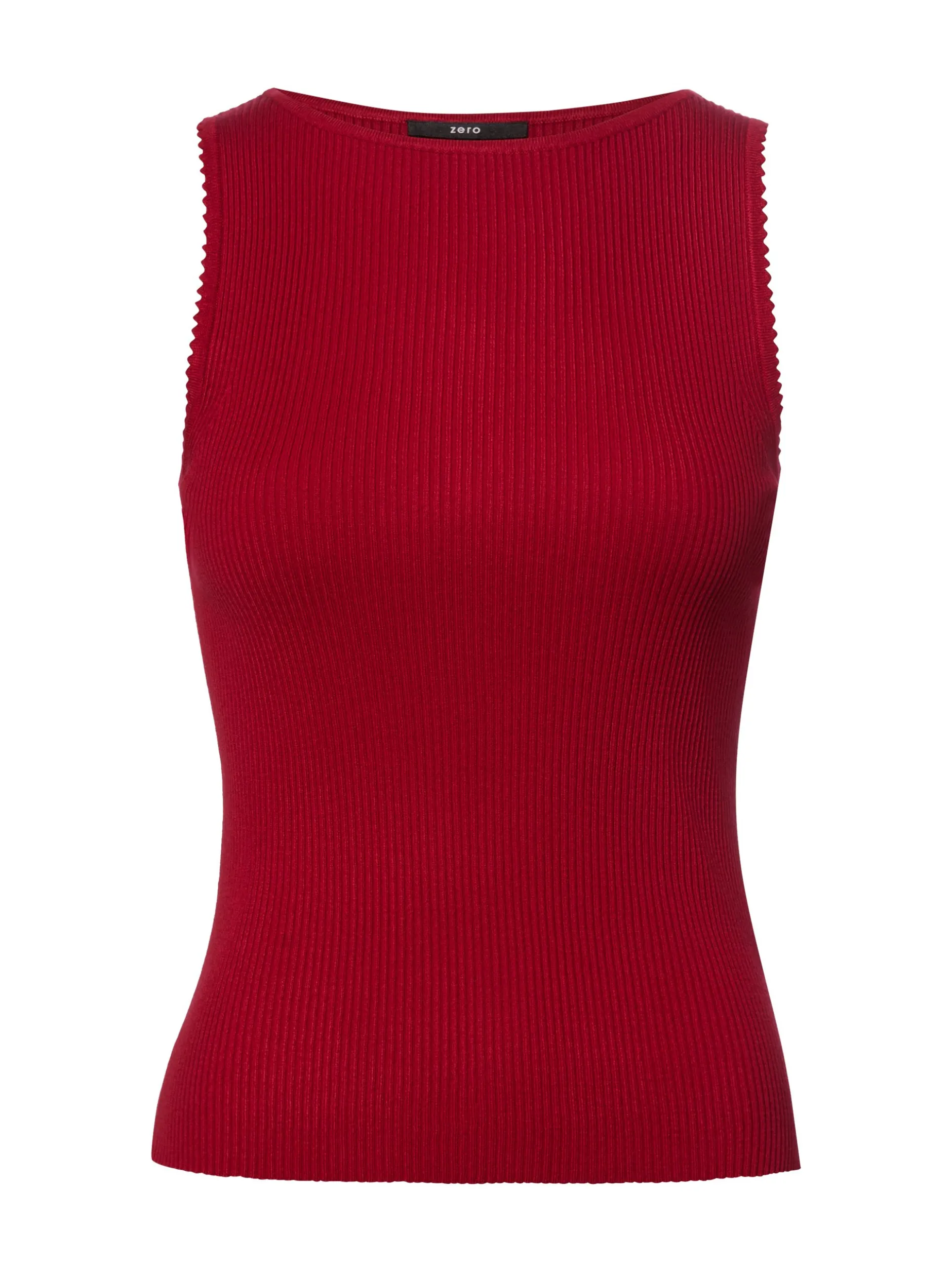 zero Damen Tank Top in rot - Ausschnitt: Rundhals