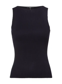 zero Damen Tank Top in schwarz - Ausschnitt: Rundhals
