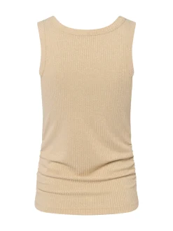 zero Damen Top in beige - Ausschnitt: Rundhals