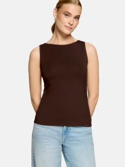 zero Damen Top in braun