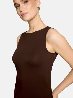 zero Damen Top in braun