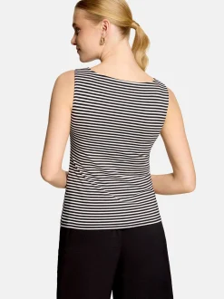 zero Damen Top in schwarz