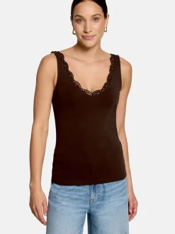 zero Damen Trägertop in braun