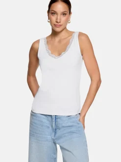 zero Damen Trägertop in weiß