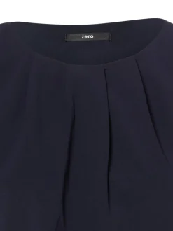zero Damen T-Shirt in marine - Ausschnitt: Rundhals