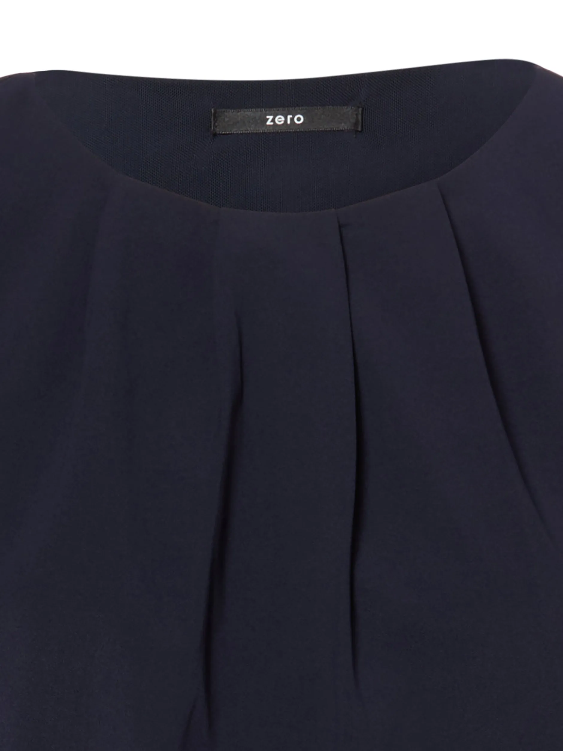 zero Damen T-Shirt in marine - Ausschnitt: Rundhals