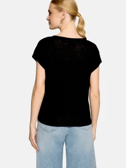 zero Damen T-Shirt in schwarz
