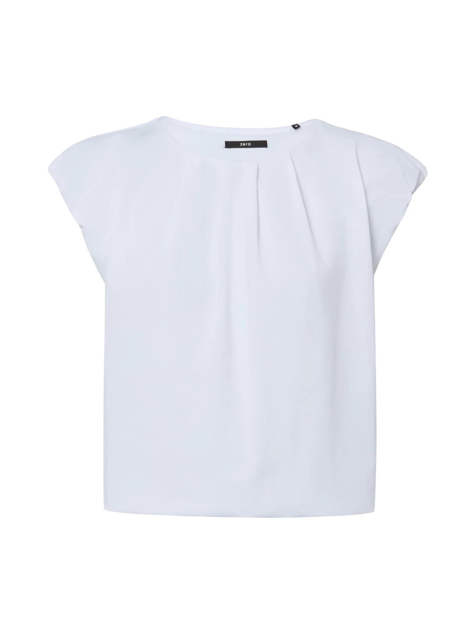 zero Damen T-Shirt in weiß - Ausschnitt: Rundhals