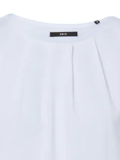 zero Damen T-Shirt in weiß - Ausschnitt: Rundhals