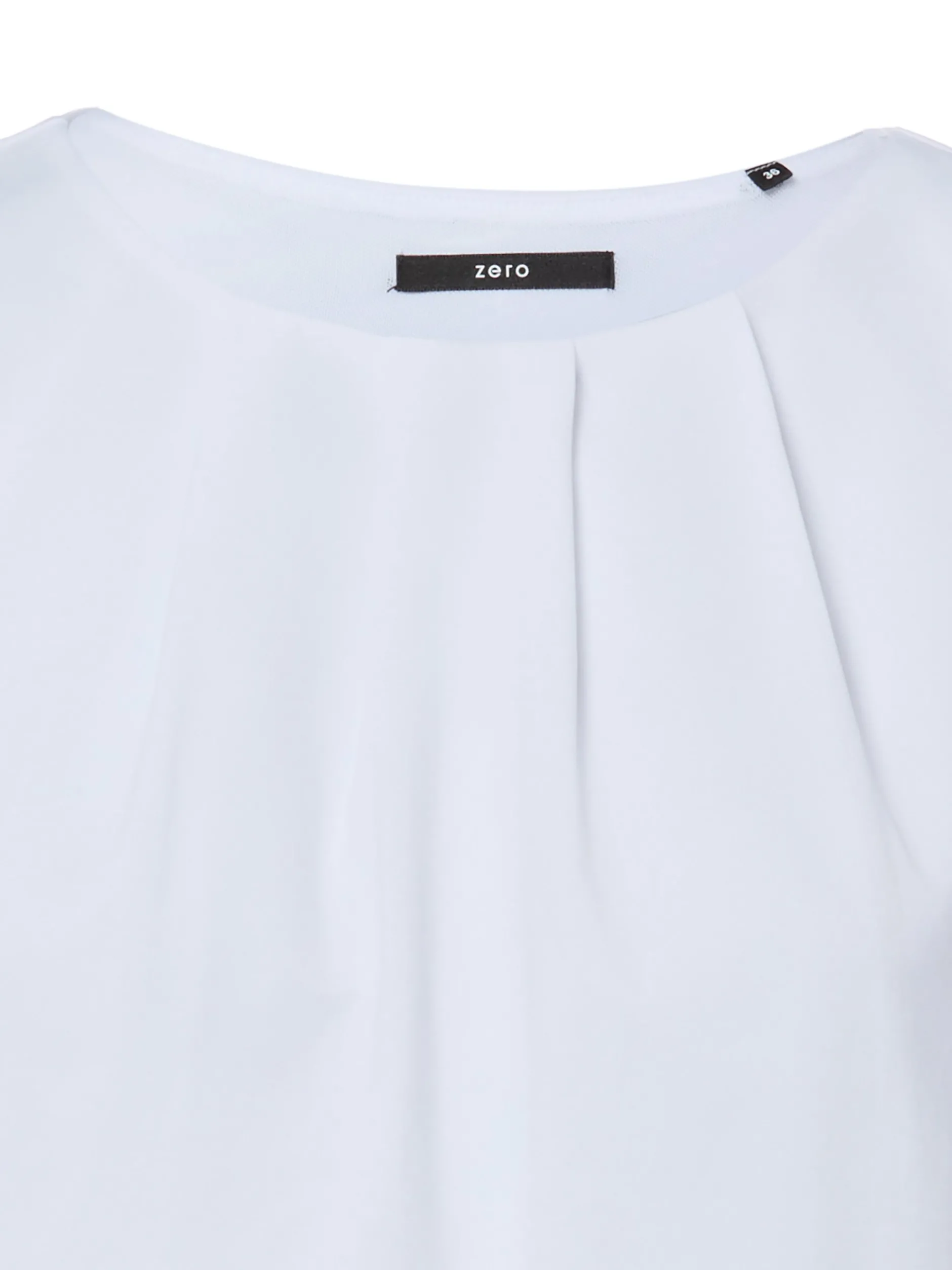 zero Damen T-Shirt in weiß - Ausschnitt: Rundhals