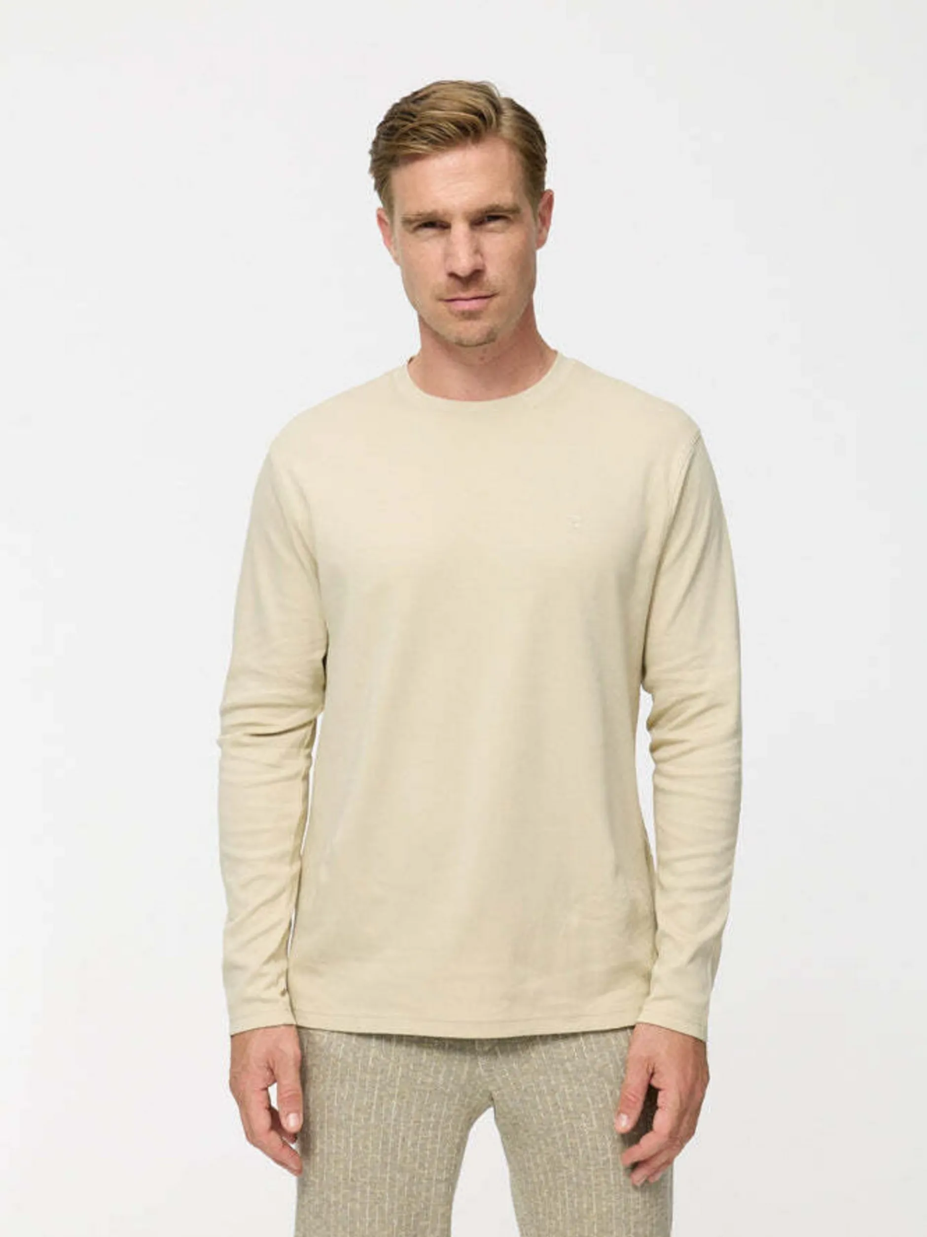 Zuitable Herren Langarmshirt -DiOwen in beige