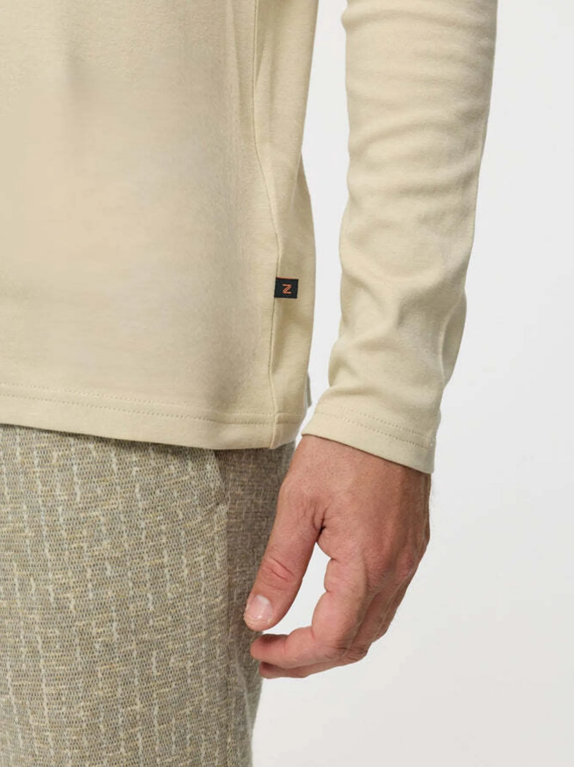 Zuitable Herren Langarmshirt -DiOwen in beige
