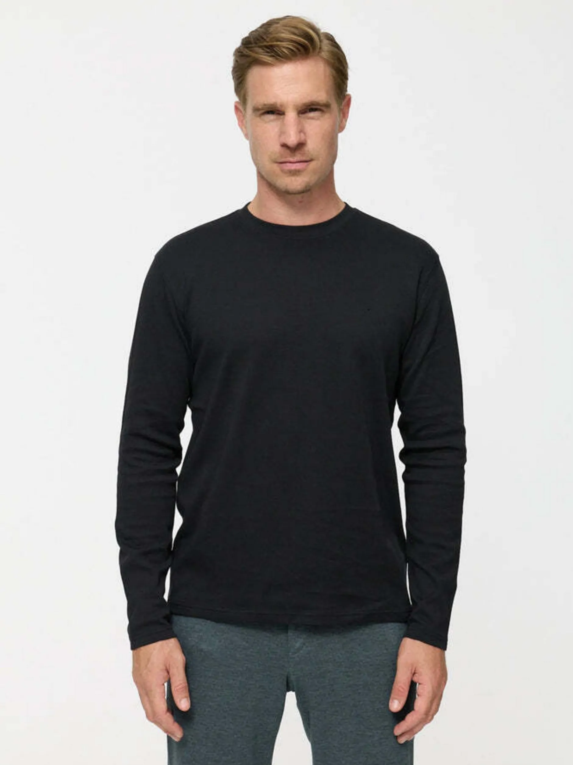 Zuitable Herren Langarmshirt -DiOwen in schwarz