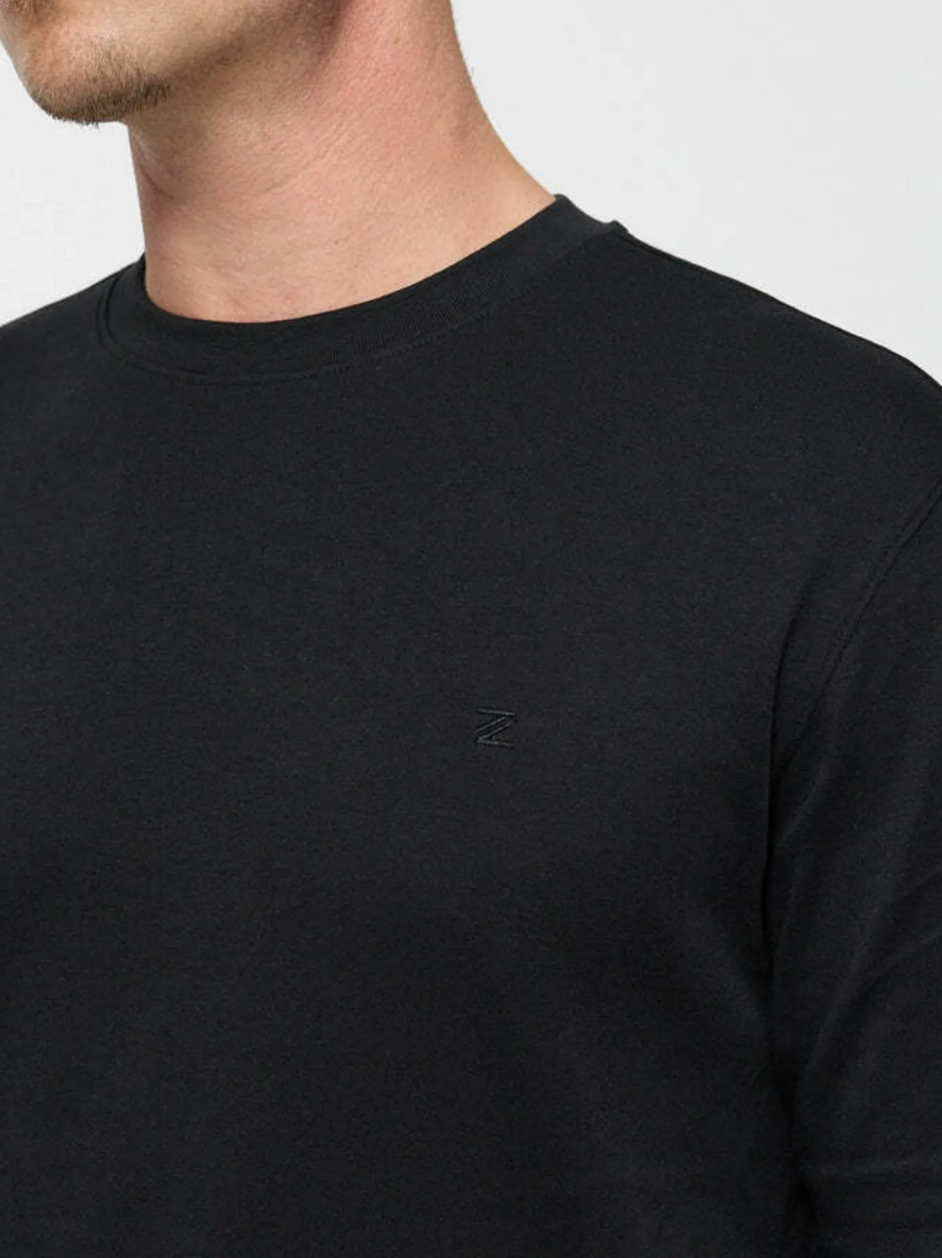 Zuitable Herren Langarmshirt -DiOwen in schwarz